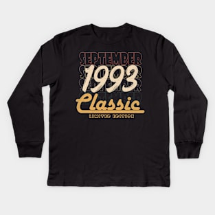 September 1993 birthday Kids Long Sleeve T-Shirt